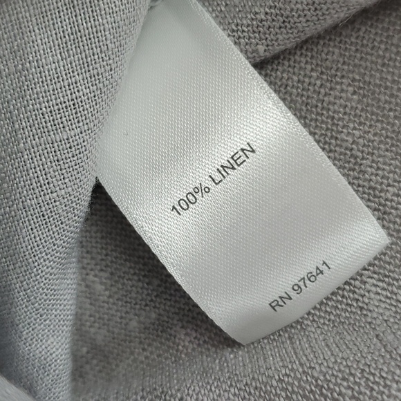 NWT J.Jill Love Linen 100% Linen Grey Pintuck Tunic 3/4 Sleeve Top SZ XS/P - Picture 12 of 13